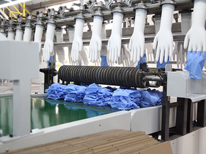 High Efficiency Double Mold Anticorrosive Glove Machine